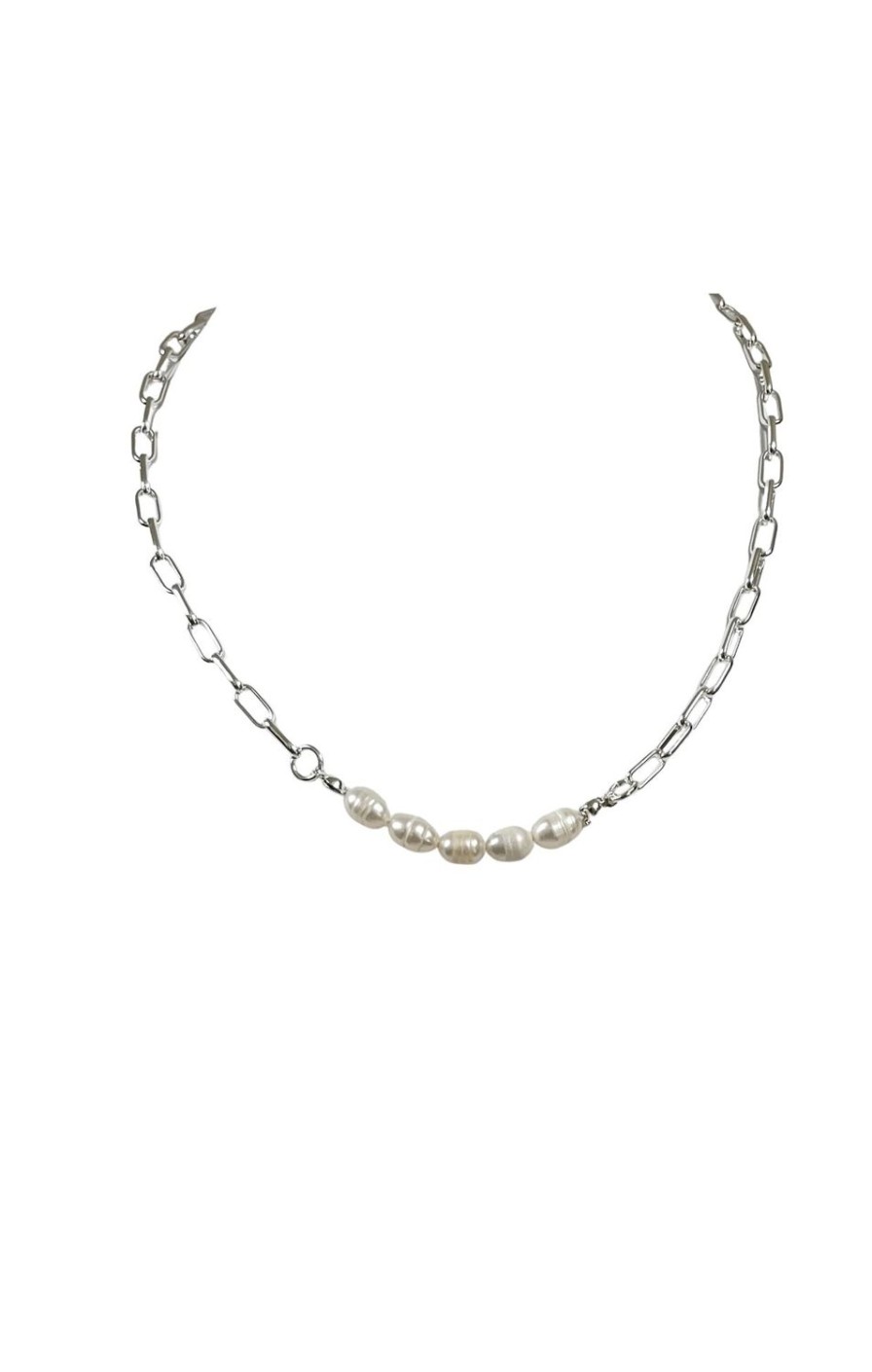 Sacha Drake Necklaces | Pearl Panel Front Short Necklace