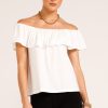 Sacha Drake Tops | Off Shoulder Frill Top