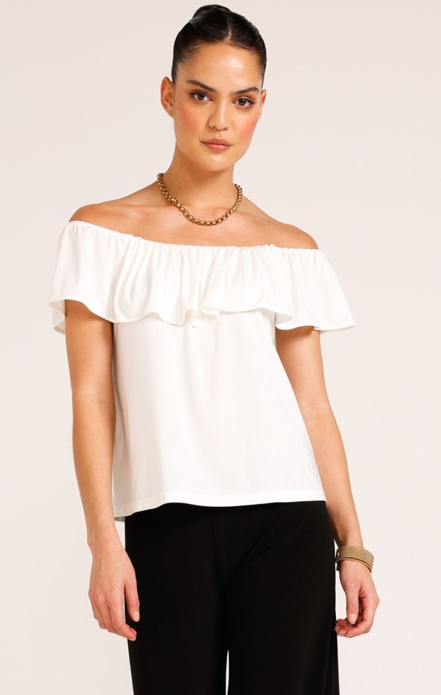 Sacha Drake Tops | Off Shoulder Frill Top