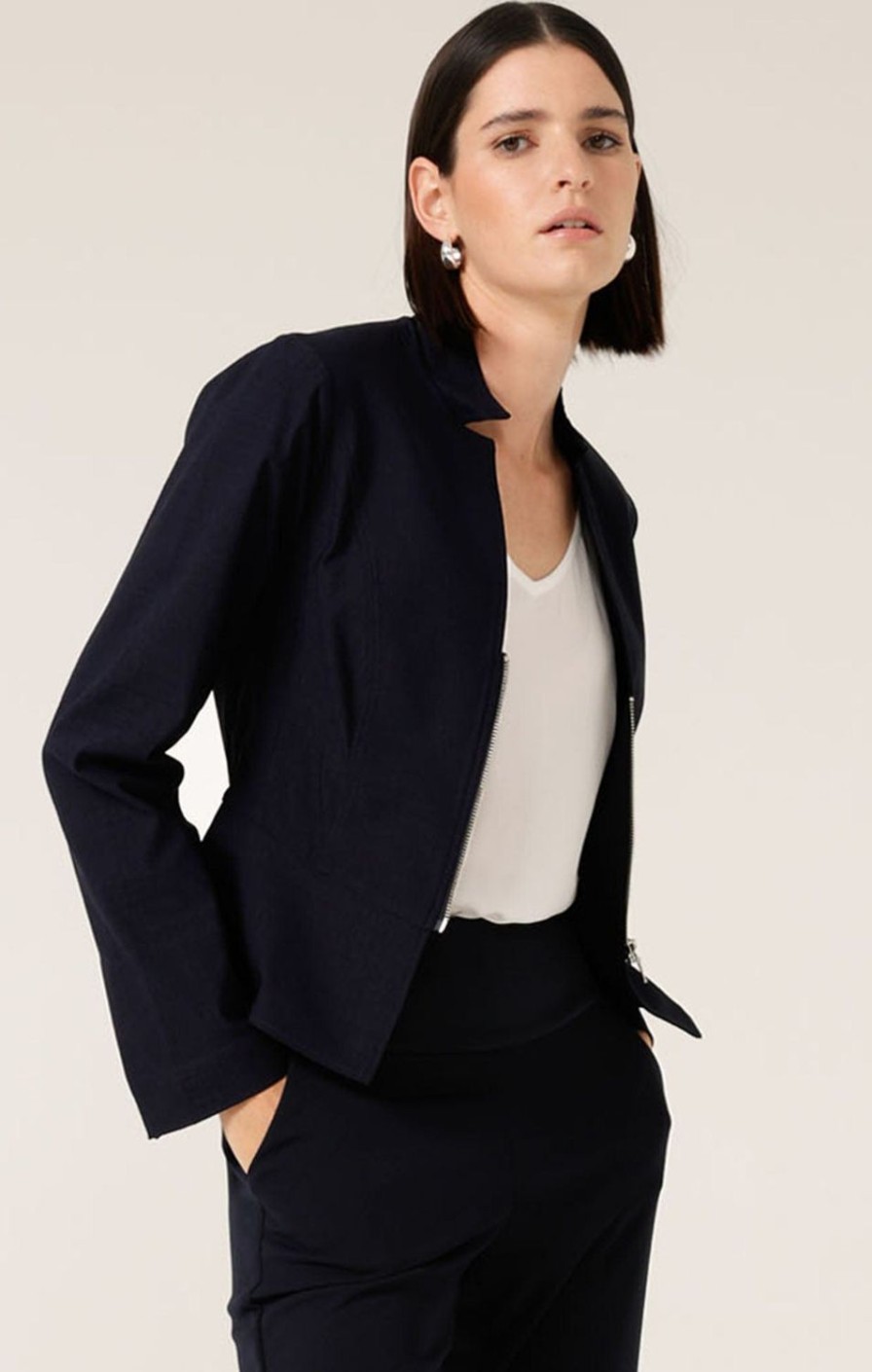 Sacha Drake Jackets | Front Zip Peplum Jacket