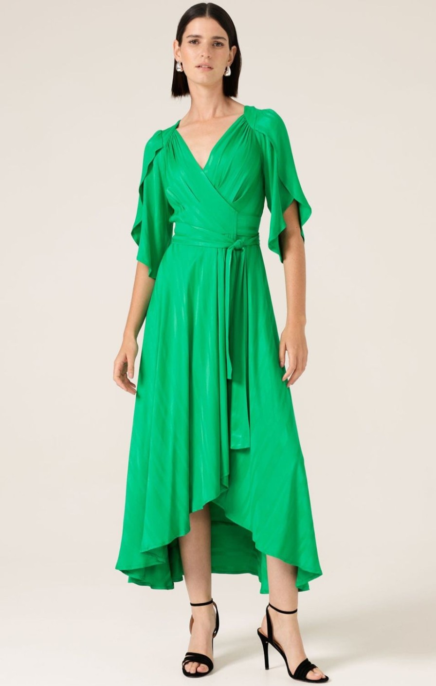 Sacha Drake Wedding Guest | Hanworth House Wrap Dress