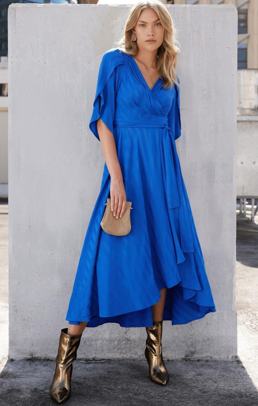 Sacha Drake Wedding Guest | Hanworth House Wrap Dress