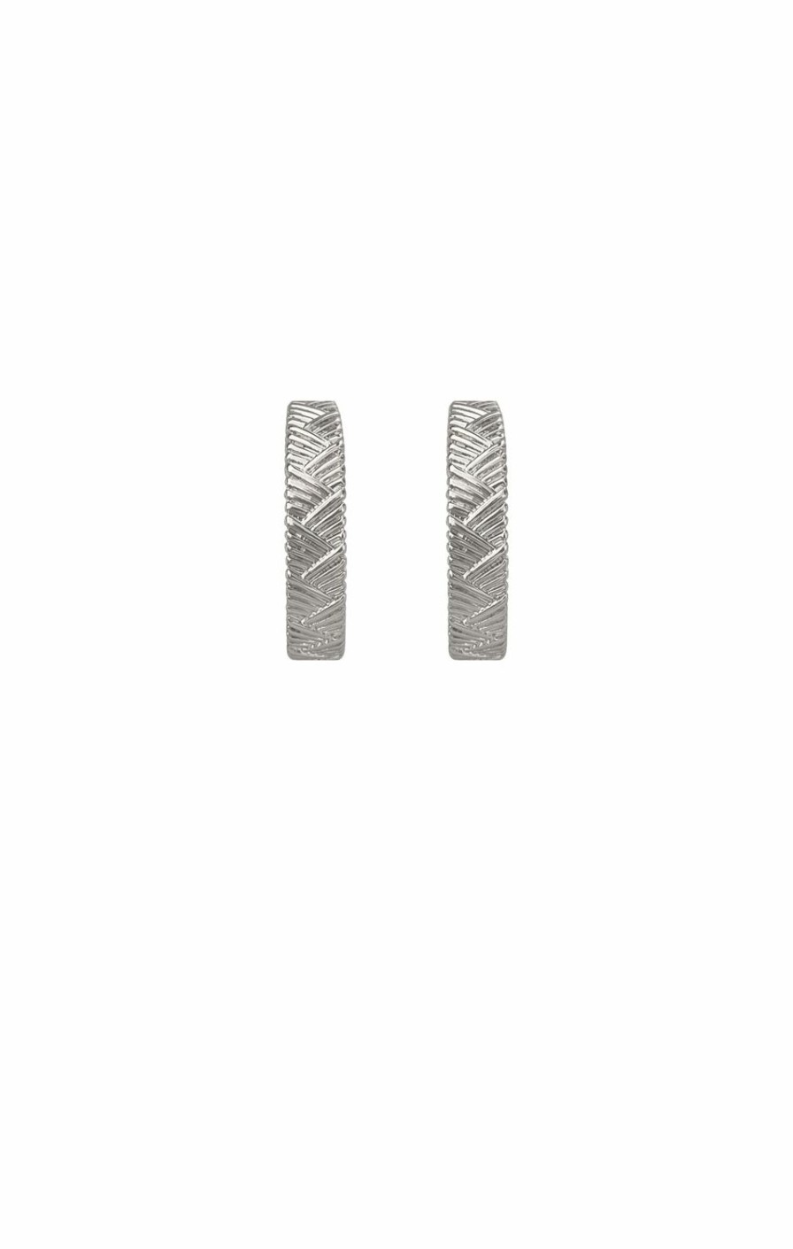 Sacha Drake Earrings | Herringbone Event Hoops