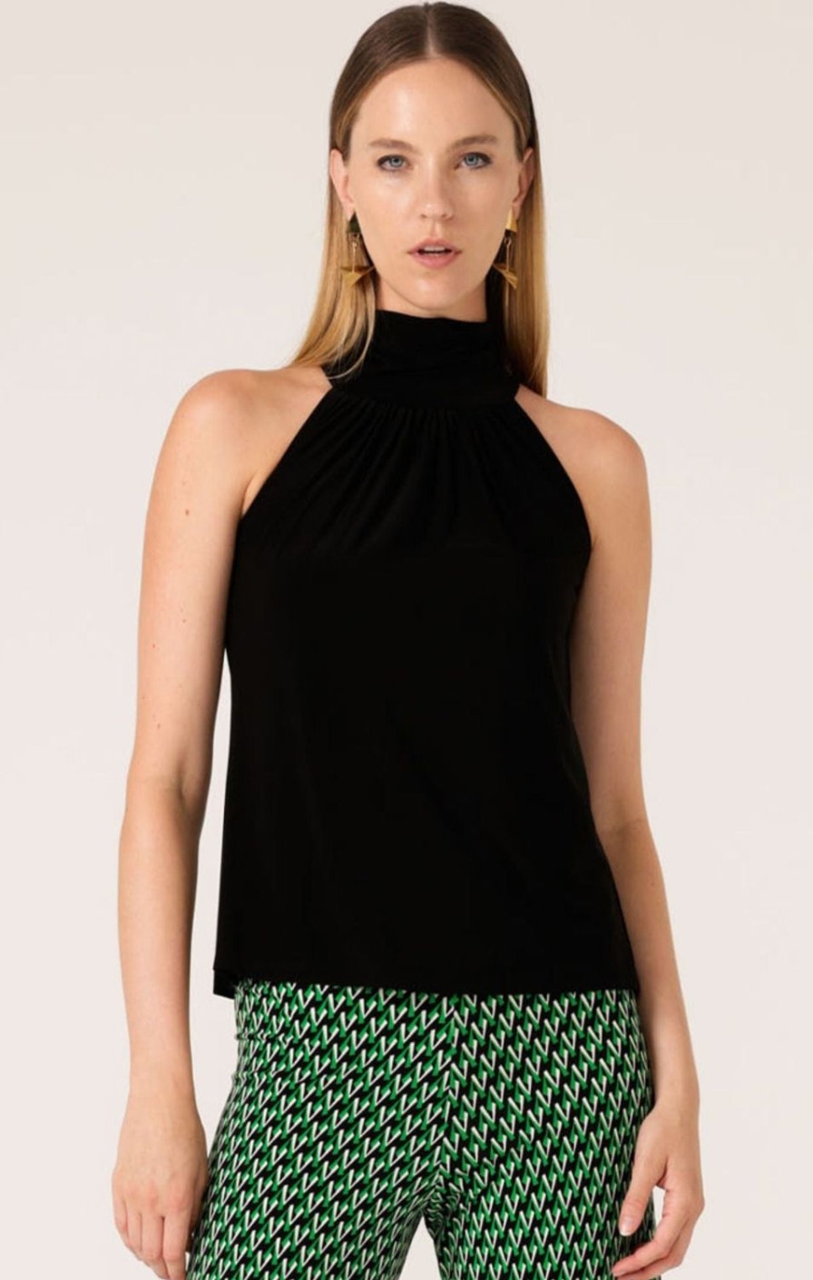 Sacha Drake Tops | High Neck Tie Top