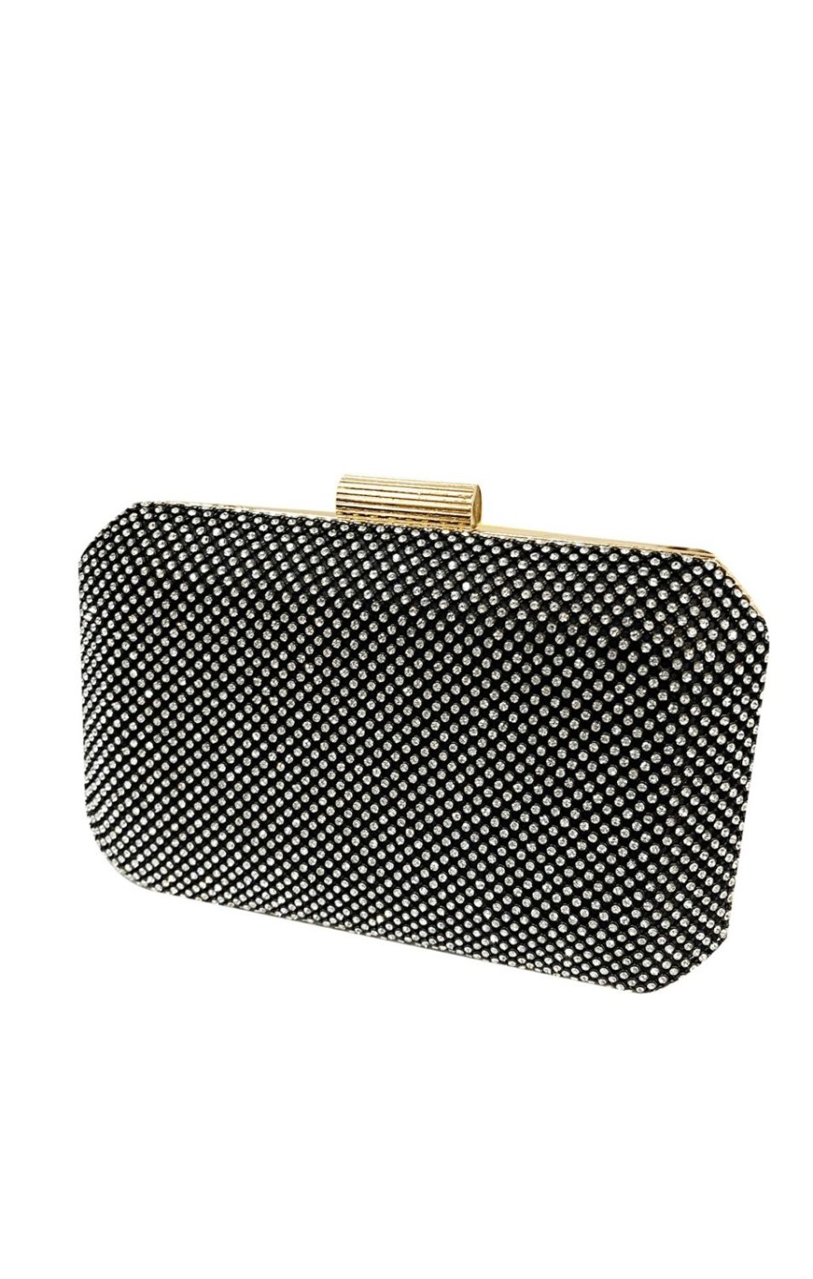 Sacha Drake Bags | Diamante Mesh Structured Clutch