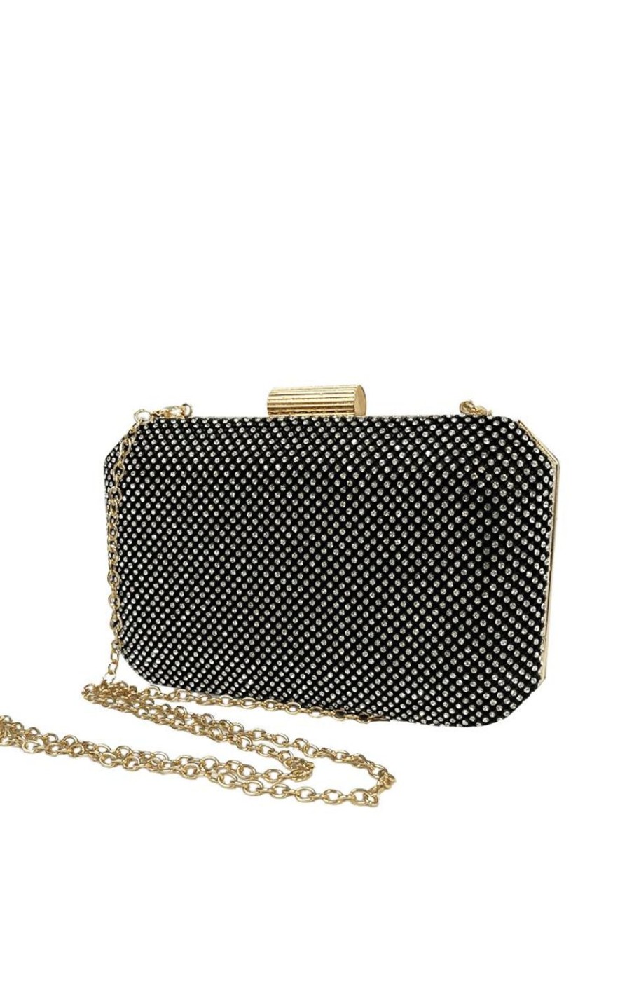 Sacha Drake Bags | Diamante Mesh Structured Clutch