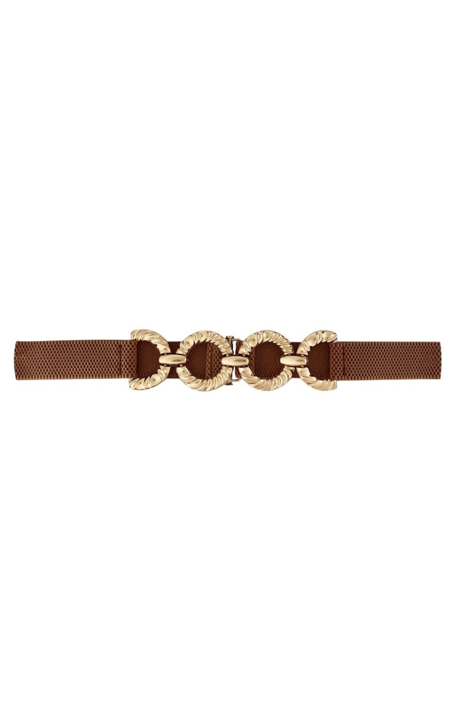 Sacha Drake Belts | Circles Panel Front Stretch Belt