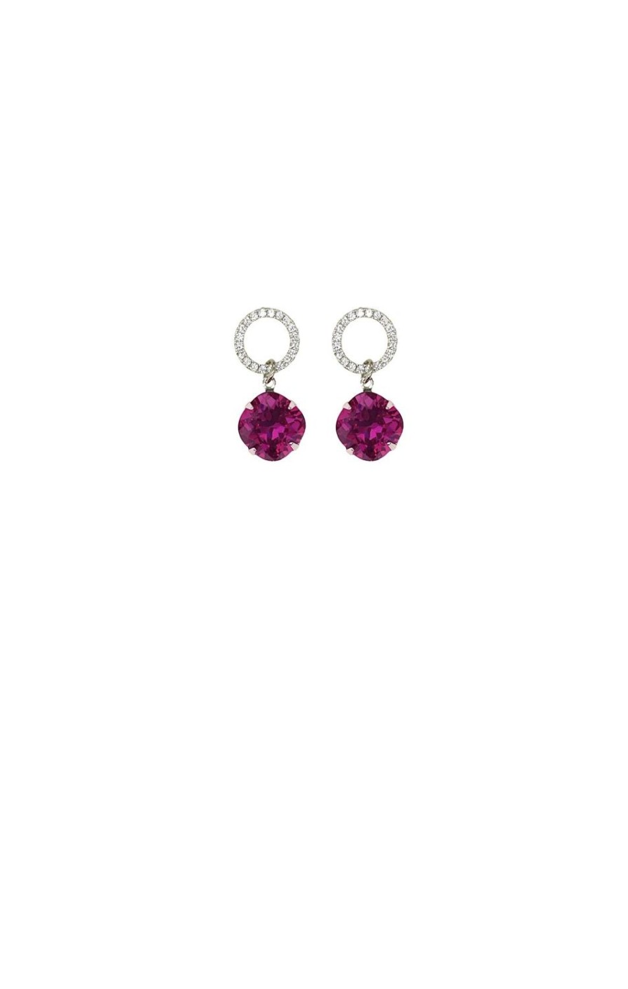 Sacha Drake Earrings | Diamante Hoops