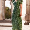 Sacha Drake Wedding Guest | Twilight Shimmer Maxi Wrap Dress