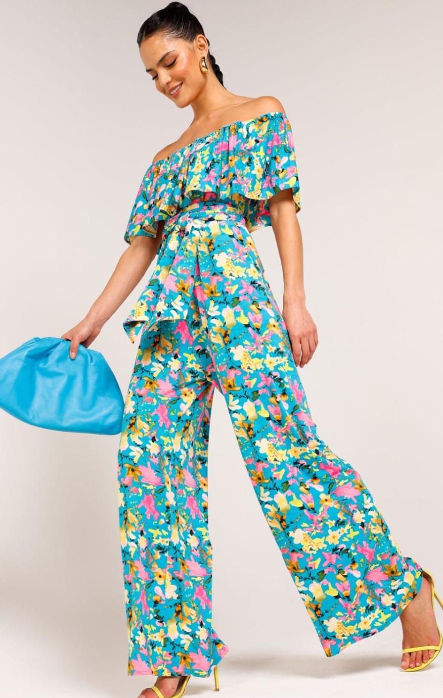 Sacha Drake Jumpsuits | Fluoro Jardin Jumpsuit