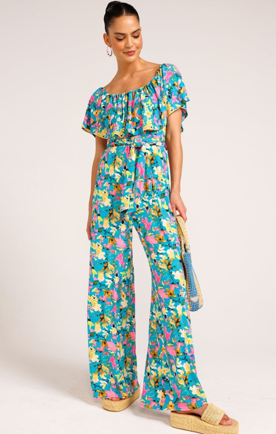 Sacha Drake Jumpsuits | Fluoro Jardin Jumpsuit