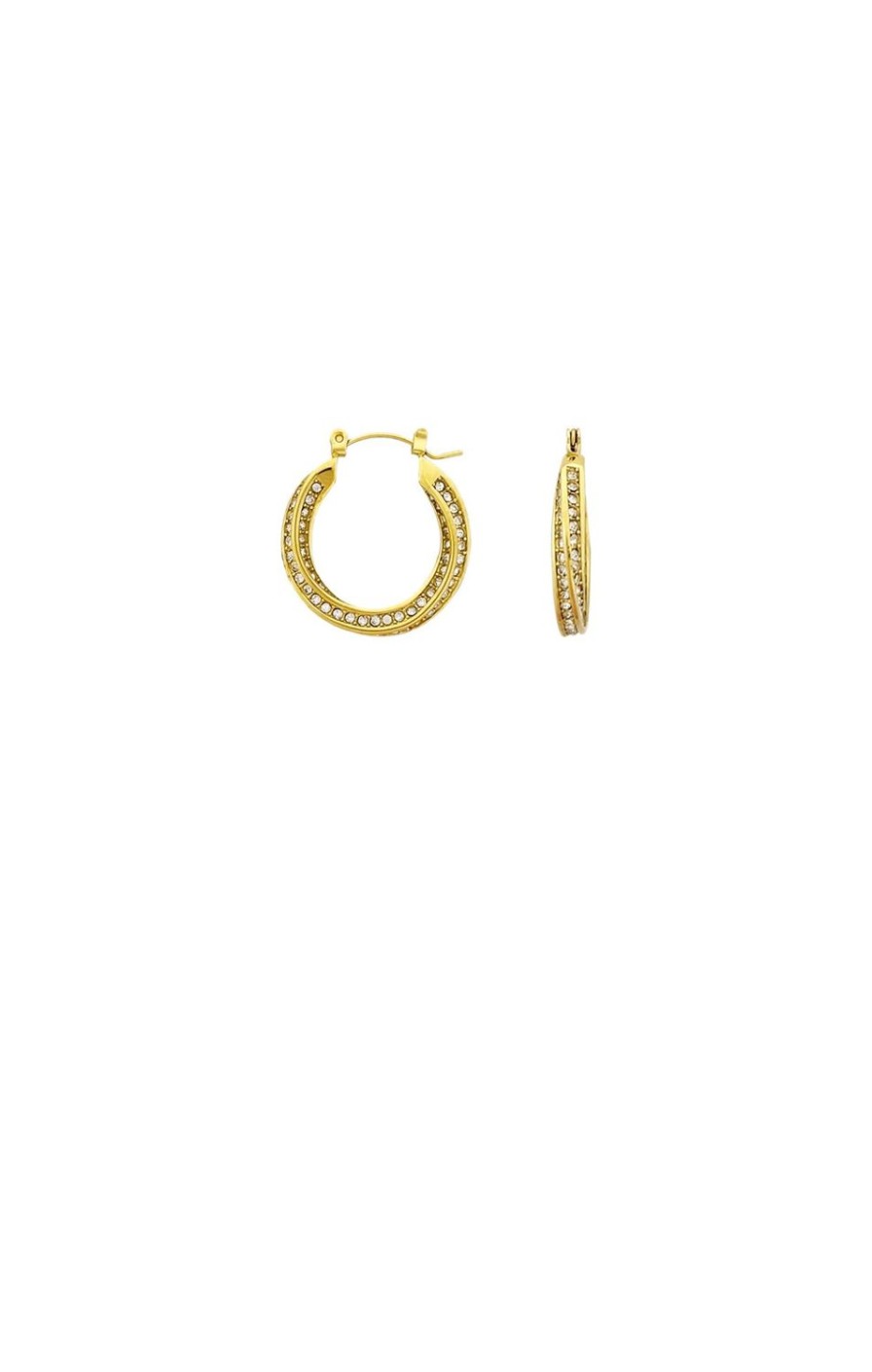 Sacha Drake Earrings | Diamante Twist Mini Hoops