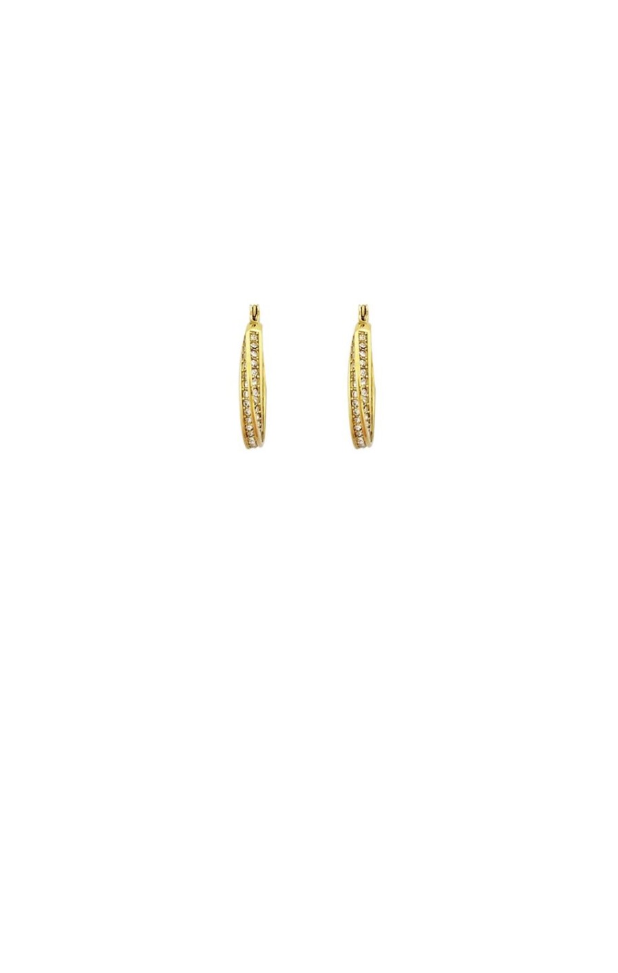 Sacha Drake Earrings | Diamante Twist Mini Hoops