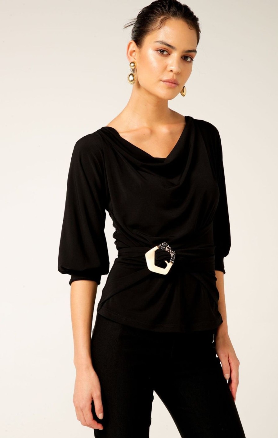 Sacha Drake Tops | Cowl Tie Drape Top