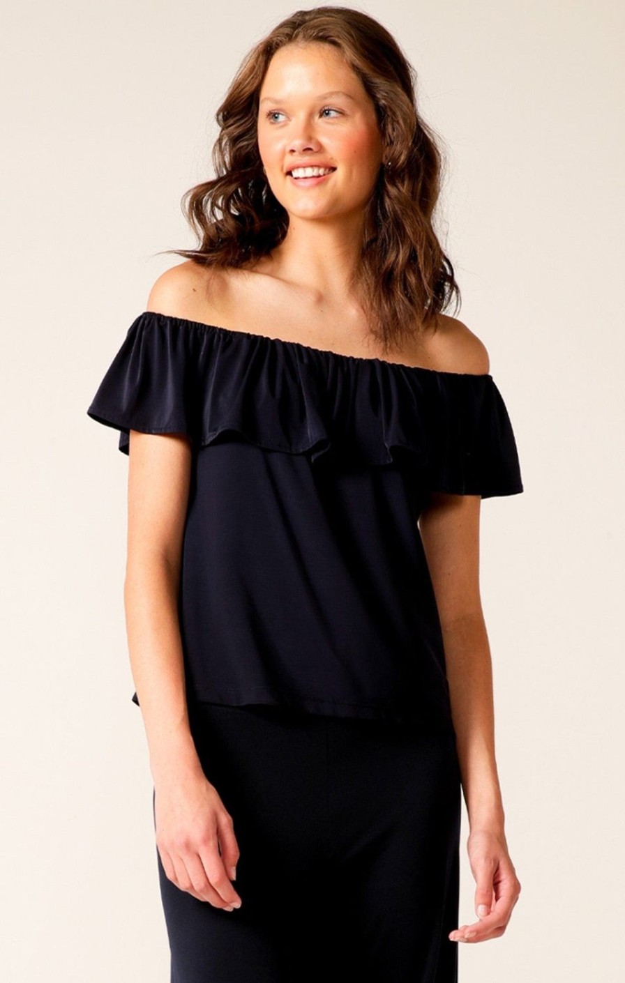 Sacha Drake Tops | Off Shoulder Frill Top