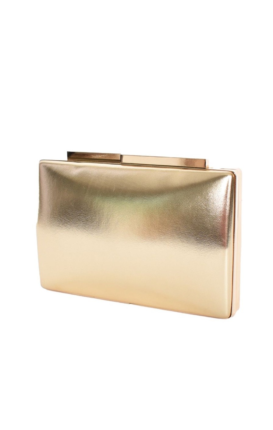 Sacha Drake Bags | Metallic Structured Clutch