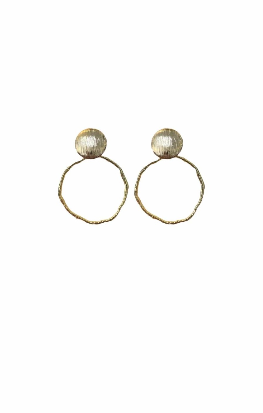 Sacha Drake Earrings | Hammered Hoops