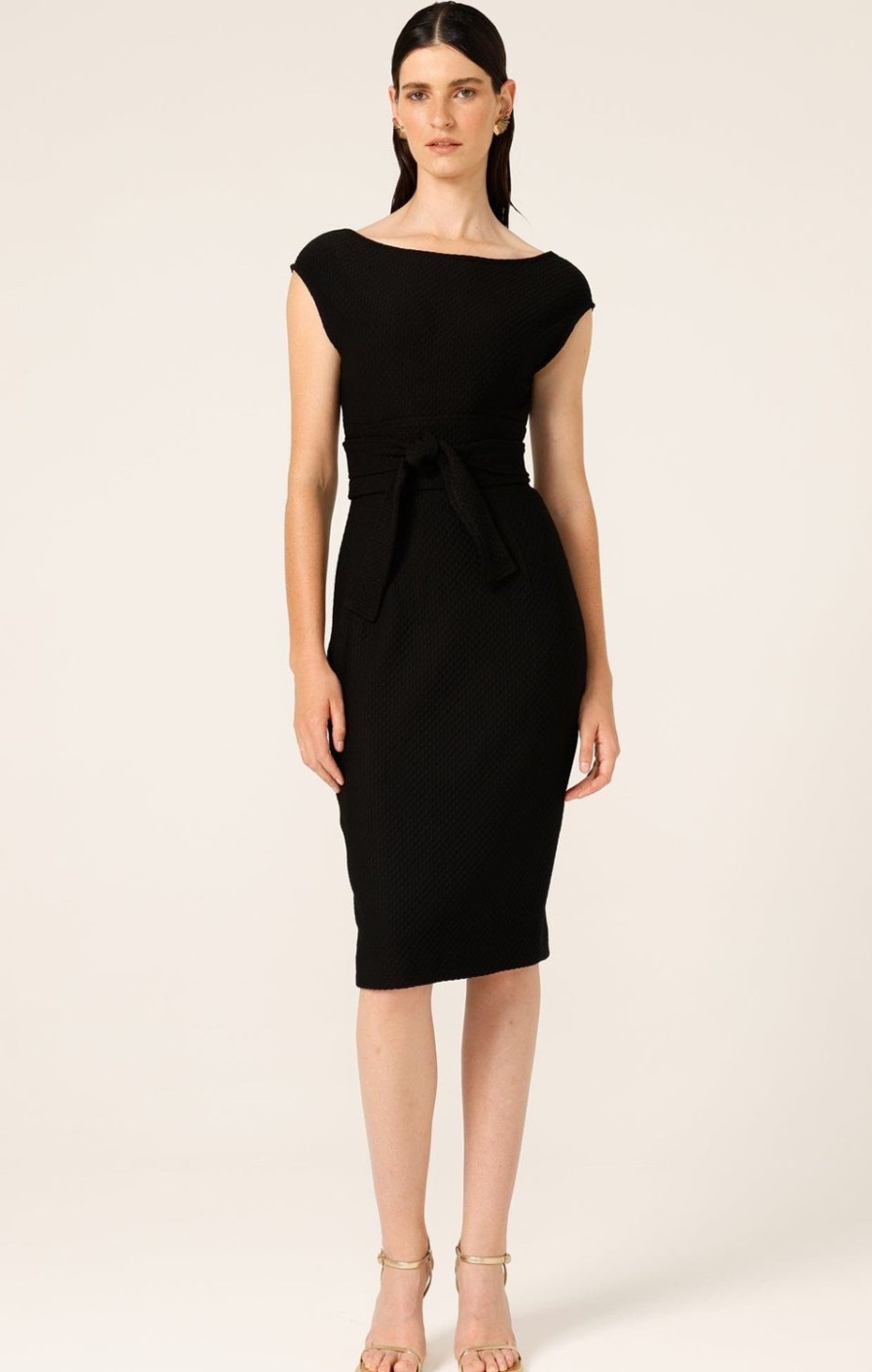 Sacha Drake Work | Checker Cowl Dress