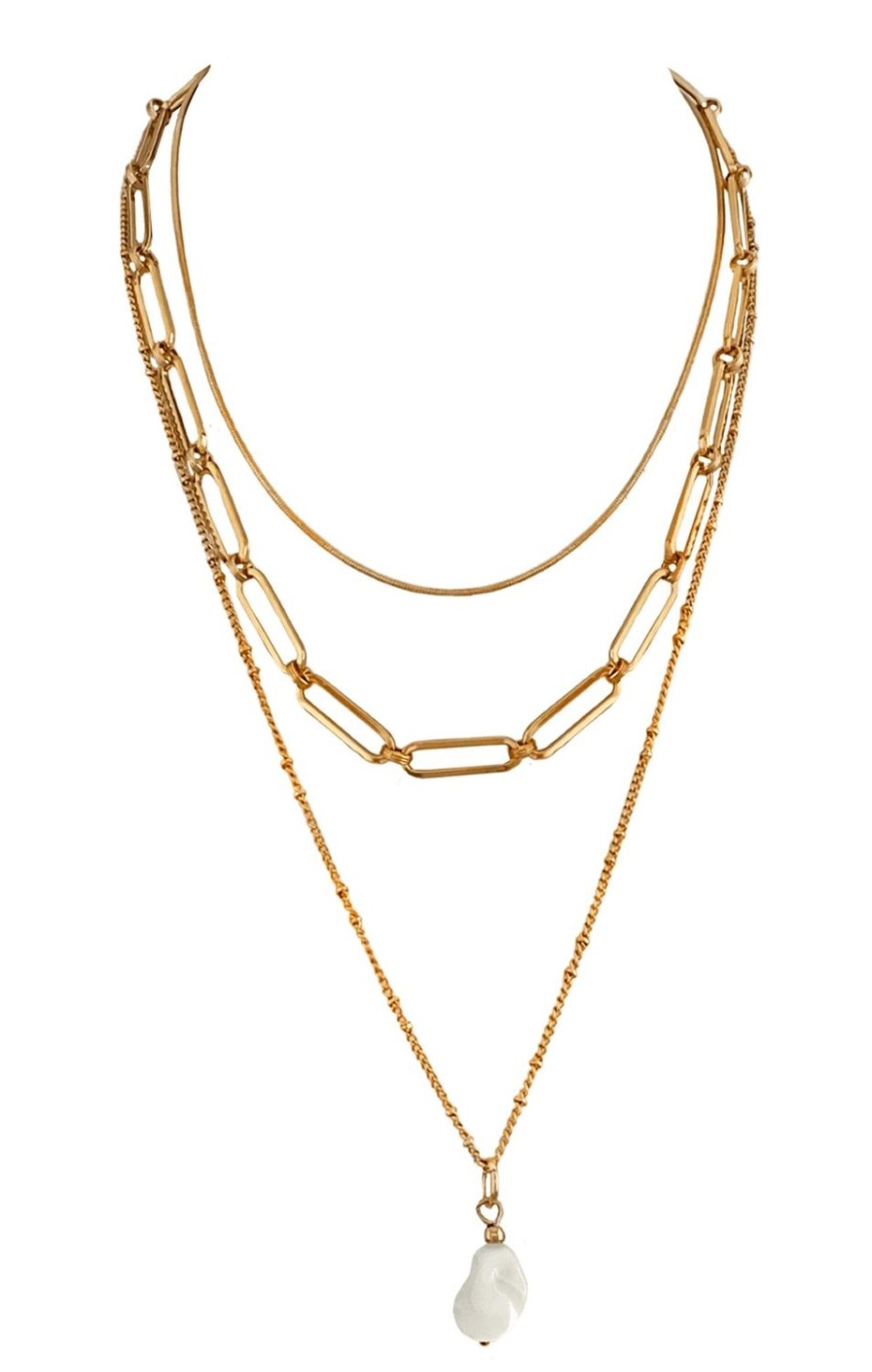 Sacha Drake Necklaces | Madden Layered Pearl Necklace