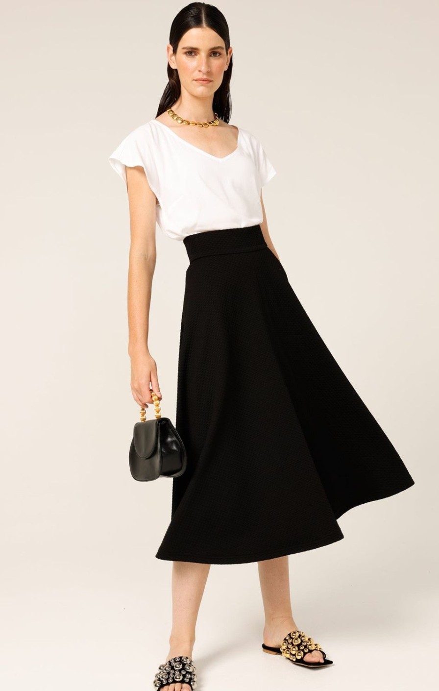 Sacha Drake Skirts | Checker Midi Skirt