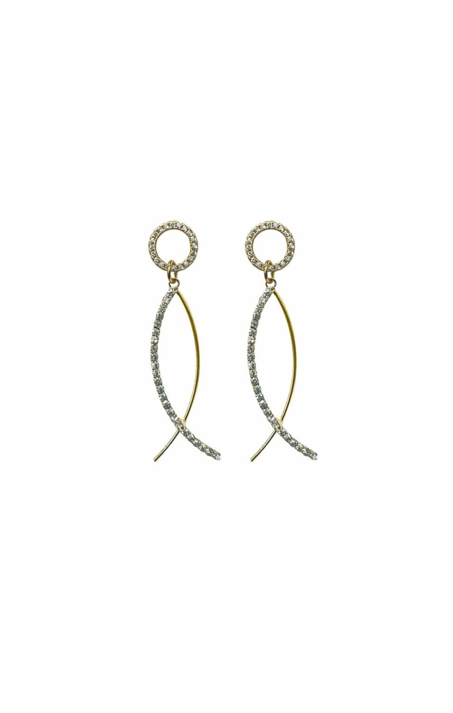 Sacha Drake Earrings | Daphne Diamante Drop Earrings