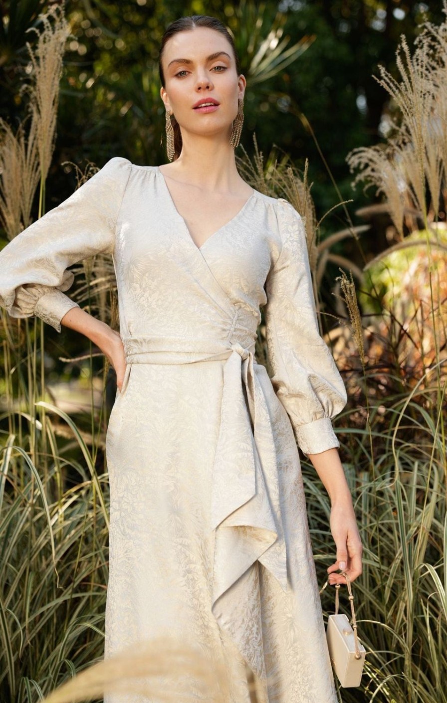 Sacha Drake Wedding Guest | Versailles Wrap Dress