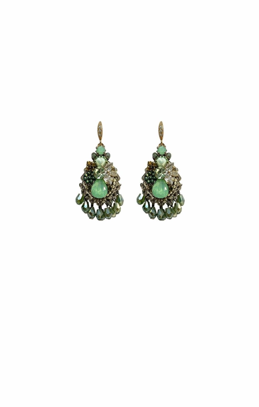 Sacha Drake Earrings | Gem And Bead Teardrop Earring