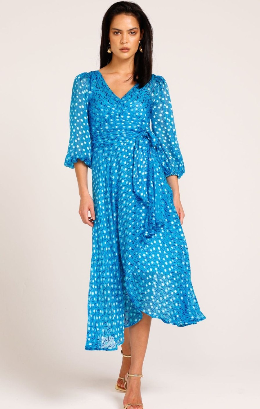 Sacha Drake Wedding Guest | We Float Midi Wrap